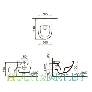 Унитаз Vitra Sento 4448L003-7060 картинка 2